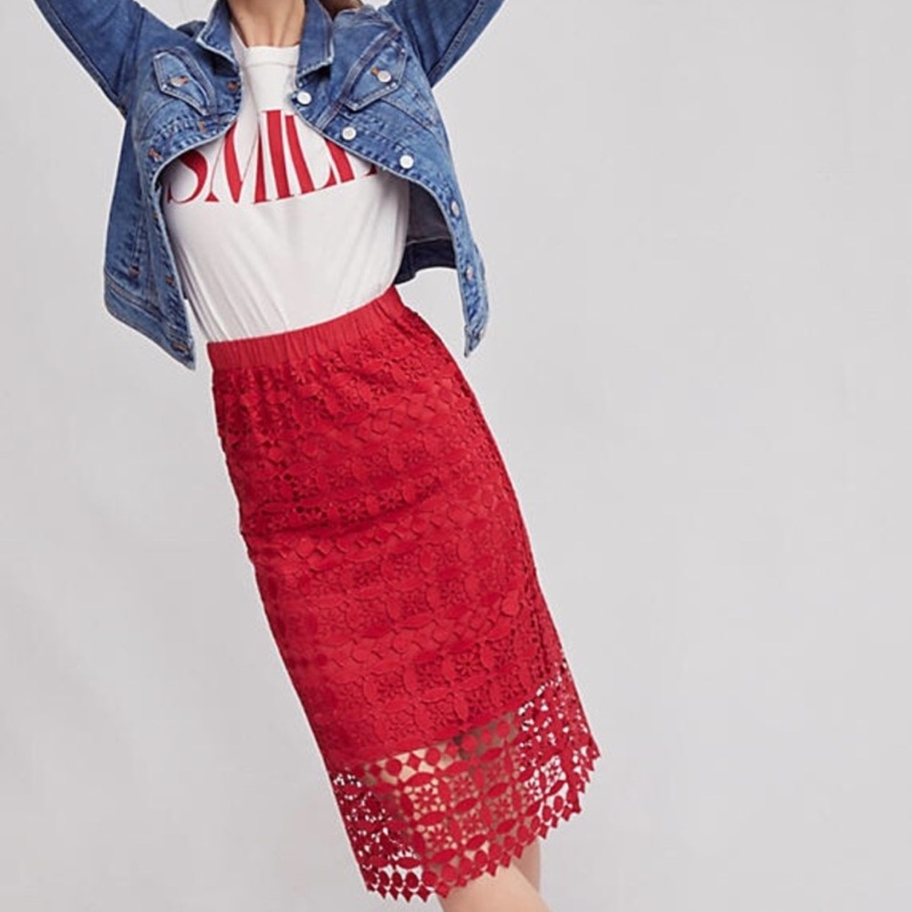 NWT Anthropologie Maya cutout skirt